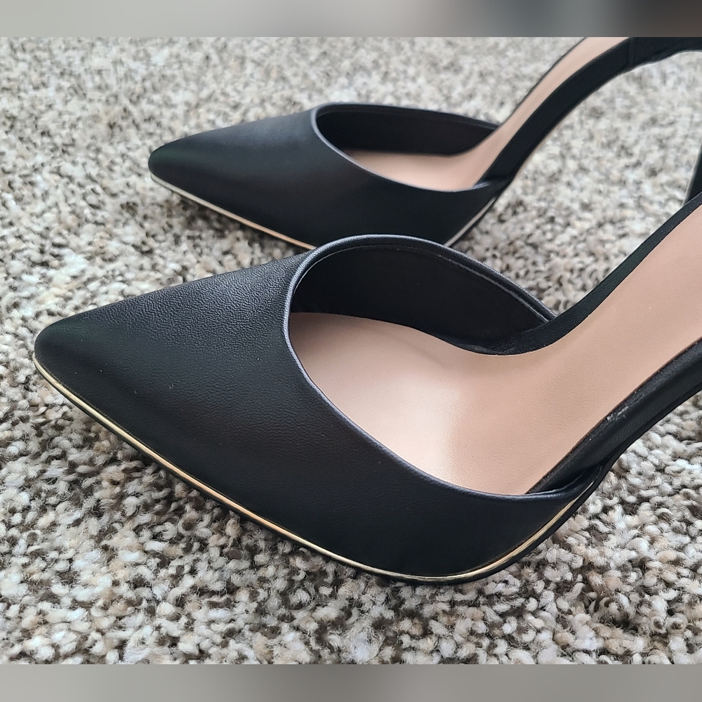 Call It Spring Iconis Black Stiletto Heels Size US 9 - Picture 4 of 6